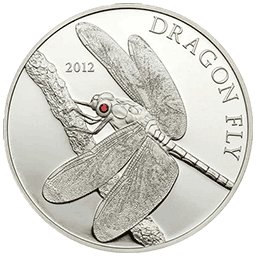 Tokelau - 2012, 5 dolarów - Ważka - Zagrożone owady
