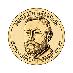 1 dolar 2012 - Benjamin Harrison (D)