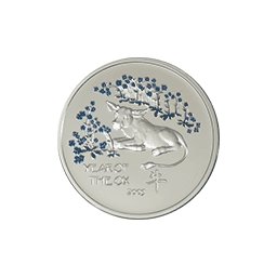 Niue - 2008, 1 Dolar - Chiński Rok Bawołu 2009 - Lustrzana