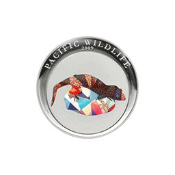 Palau - 2009, 5 dolarów - Prism - Gad - Jaszczurka Toke - Ag
