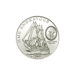 Cook Islands - 2009, 5 dolarów - James Cook's Endeavour