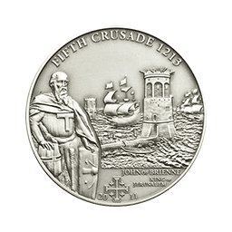 Cook Islands - 2011, 5 dolarów - Historia Krucjat - Piąta Krucjata - King of Jerusalem