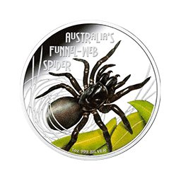 Tuvalu - 2012, 1 dolar - Pająk - Ptasznik - Web Funnel