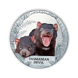 Tuvalu - 2013, 1 dolar - Wymierające gatunki - Diabeł Tasmański