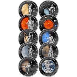 Cook Islands - 2009, 10 x 1 dolar - Rok Astronomii - Set