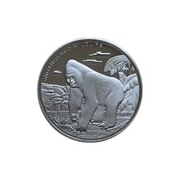 Kongo - 10 franc 2009 - Zagrożone zwierzęta - Goryl