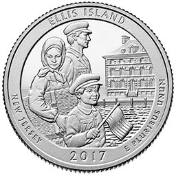 25 Centów 2017 - Ellis Island - New Jersey (D)