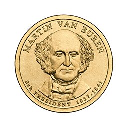 1 dolar 2008 - Martin Van Buren (D)