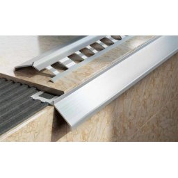 Profil aluminiowy balkonowy naturalny 34mm 2,5m - okapnik w kolorze naturalnym 10szt.