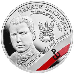 10 zł 2017 Wyklęci przez komunistów żołnierze niezłomni - Henryk Glapiński "Klinga