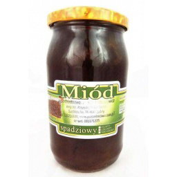 Miód spadziowy - spadź iglasta duży słoik