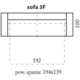 ERGO sofa 3F sofa z funkcją spania