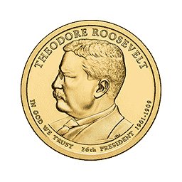1 dolar 2013 - Theodore Roosevelt (P)