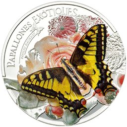 Andora - 2013, 5 Dinarów - Egzotyczny Motyl 3D
