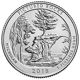 25 Centów 2018 - Pictured Rocks National Lakeshore - Michigan (D)
