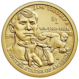 1 dolar 2018 - Native American - Jim Thorpe (P)