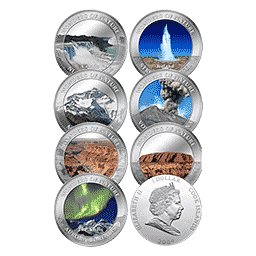 Cook Islands - 2009, 7x 1 dolar - 7 Cudów Natury