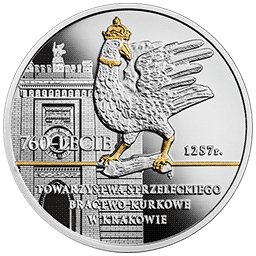 10 zł 2018 760-lecie Towarzystwa Strzeleckiego Bractwo Kurkowe w Krakowie