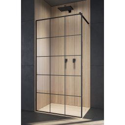 Radaway Modo New Black II 65x200 Factory kabina Walk-in czarny mat/szkło przejrzyste 389065-54-55
