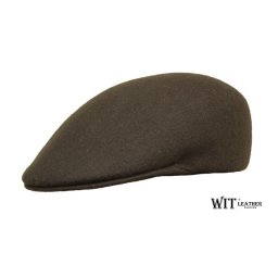 Kaszkiet myśliwski Withleather zgniła zieleń filc wełniany, wyprzedaż