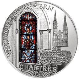 Cook Islands - 2013, 10 Dollars - Okna Niebios - NOTRE DAME W CHARTRES