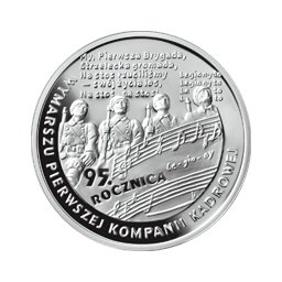 10 zł 2009 95. rocznica wymarszu Pierwszej Kompanii Kadrowej