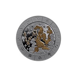 Rwanda - 2009, 1000 Francs - Znaki zodiaku - Ryby