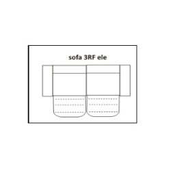 MELLOW Sofa 3RF z relaksem elektrycznym