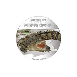 Tuvalu - 2009, 1 dolar - Saltwater Crocodile - Krokodyl słodkowodny