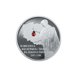 10 zł 2009 25. rocznica męczeńskiej śmierci księdza Jerzego Popiełuszki