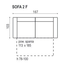 NAPO SOFA 2 - OS Z FUNKCJĄ SPANIA - 2FU