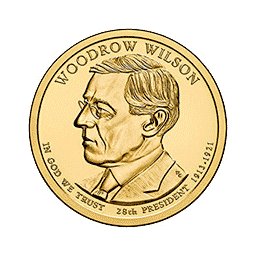 1 dolar 2013 - Woodrow Wilson (P)