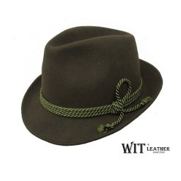 Kapelusz Myśliwski L 010/11, filc wełniany Witleather, wyprzedaż rozmiar 61