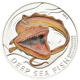 Pitcairn Islands - 2013, 2 Dollars - Ryby Głębinowe - Melanostomias Biseriatus