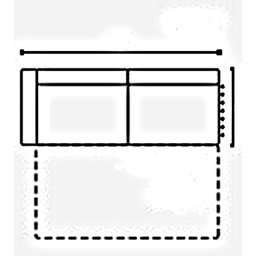 EBRO 3MF BL MODUŁOWA SOFA 3 Z BOKIEM I FUNKCJĄ SPANIA