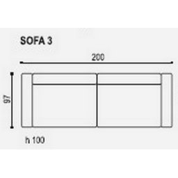 EBRO SOFA 3 BEZ FUNKCJI