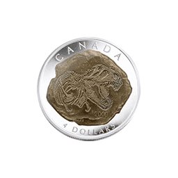 Kanada - 2009, 4 dolary - Dinozaur - Tyranozaur Rex