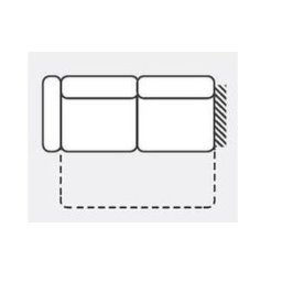 GARRET Sofa 2,5FL z bokiem lewym