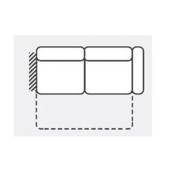 GARRET Sofa 2,5FR z bokiem prawym