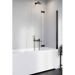 Radaway Nes 8 Black Pnd I parawan nawannowy 120cm prawy czarny mat/szkło przejrzyste 10060120-54-01R