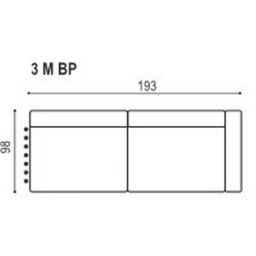 COCO SOFA 3MBP - Z PRAWYM BOKIEM BEZ FUNKCJI SPANIA