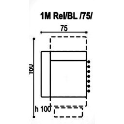 EBRO 1MTVe (55) BL MODUŁOWY FOTEL RELAKS ELEKTRYCZNY Z LEWYM BOKIEM