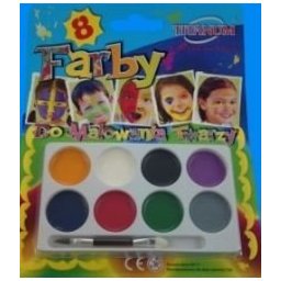 Farby do malowania twarzy x8