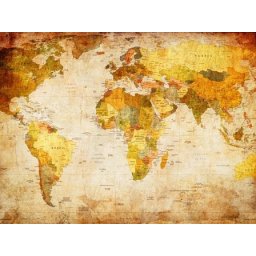 Fototapeta Mapa Świata Vintage 24028
