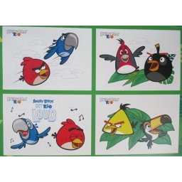 Naklejki zestaw naklejek ANGRY BIRDS RIO