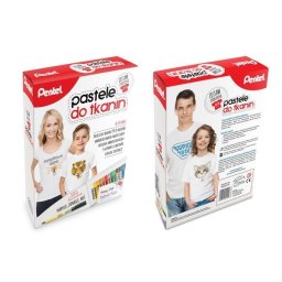 Pentel pastele do tkanin z koszulką