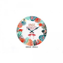 Drewniany zegar ścienny JUNGLE 30cm
