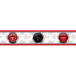 Bord Disney Cars 14cm Auta Samochody pasek dekoracyjny Zegary