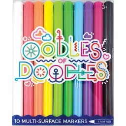 Markery do różnych powierzchni OODLES 10szt flamastry