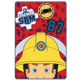 Kocyk polarowy Strażak Sam 100x150cm FIREMAN SAM
